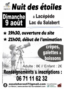Nuit des étoiles le 9 août 2026